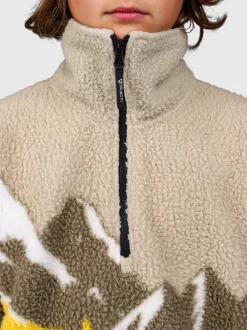 Rodrigy-Print Jongens Fleece | Zwart