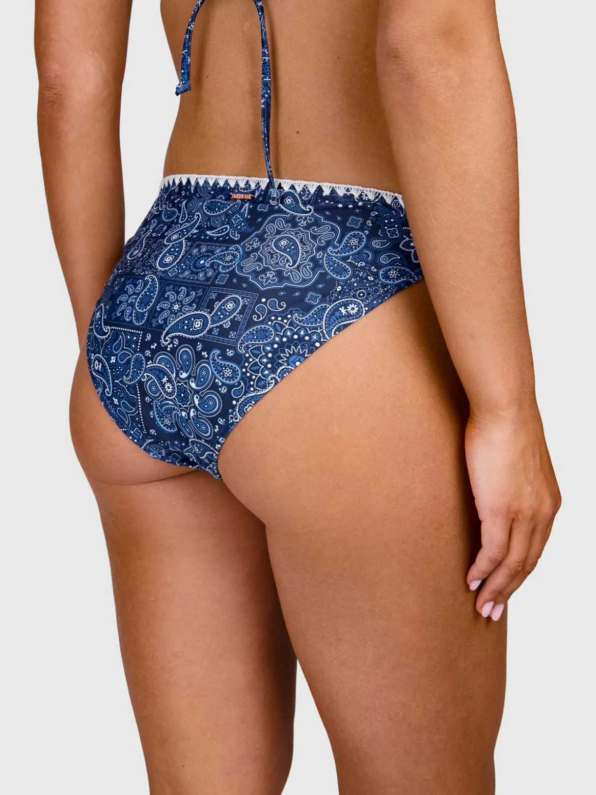 Rosy-Print Dames Bikini | Indigo Blue
