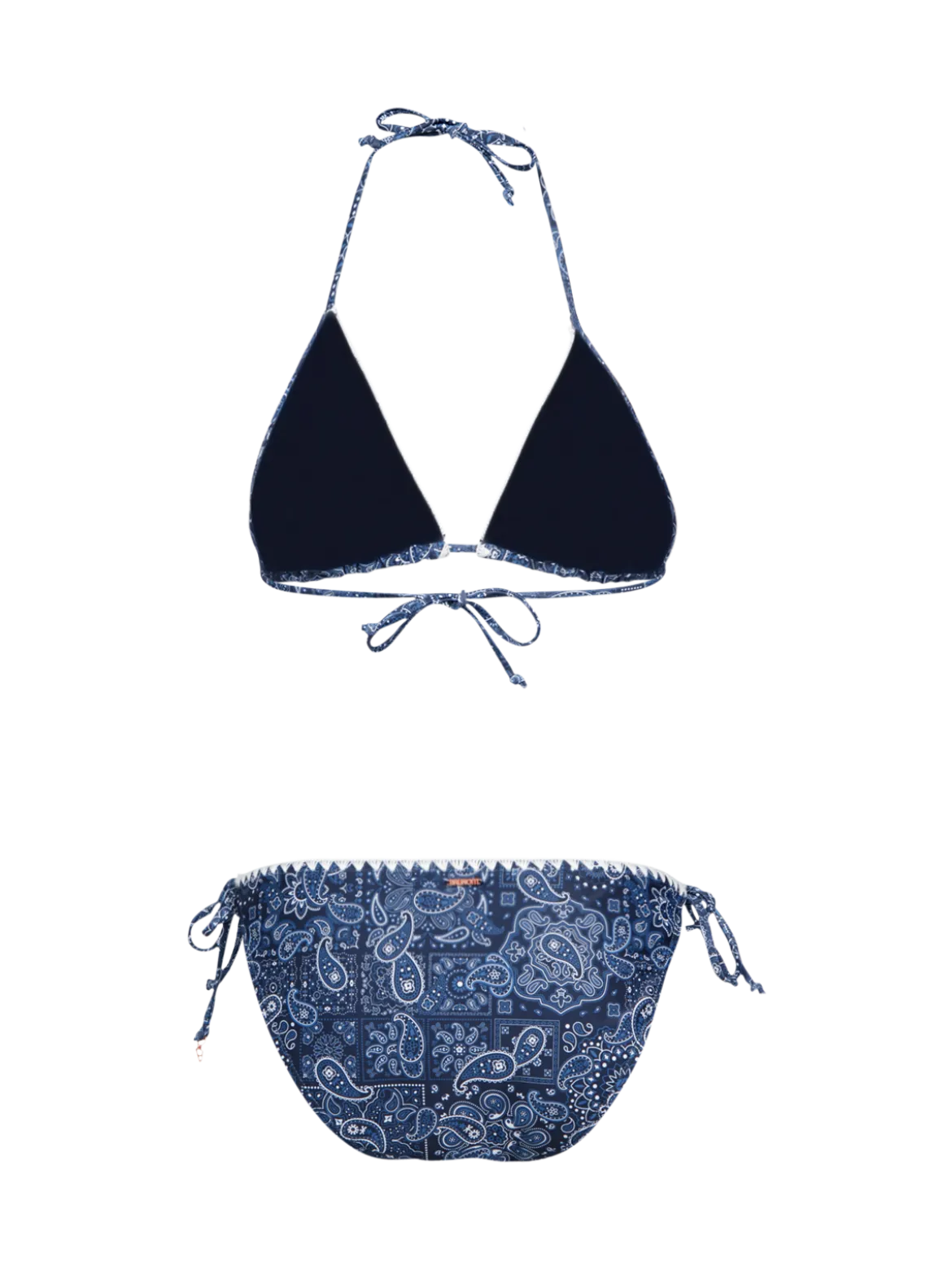 Rosy-Print Dames Bikini | Indigo Blue