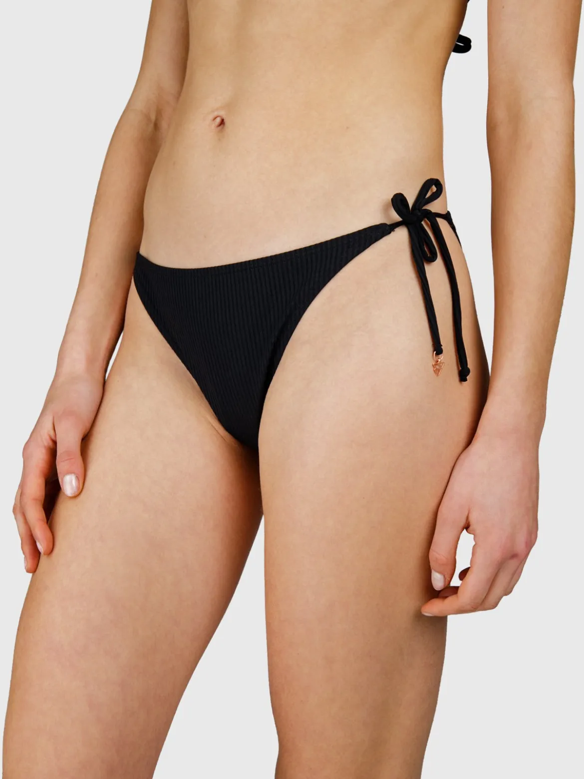 Salanina-Rib Dames Bikini Broekje | Zwart