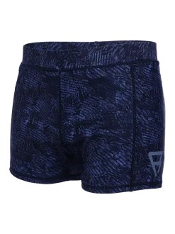 Samier-Print Heren Zwem Trunks | Indigo Blue