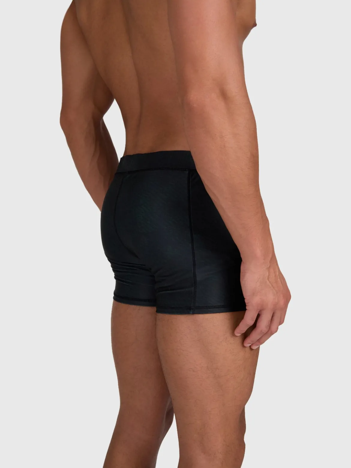 Samier-Print Heren Zwem Trunks | Zwart