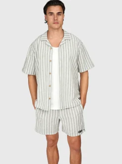 Sanni-stripe Heren Shirt | Snow