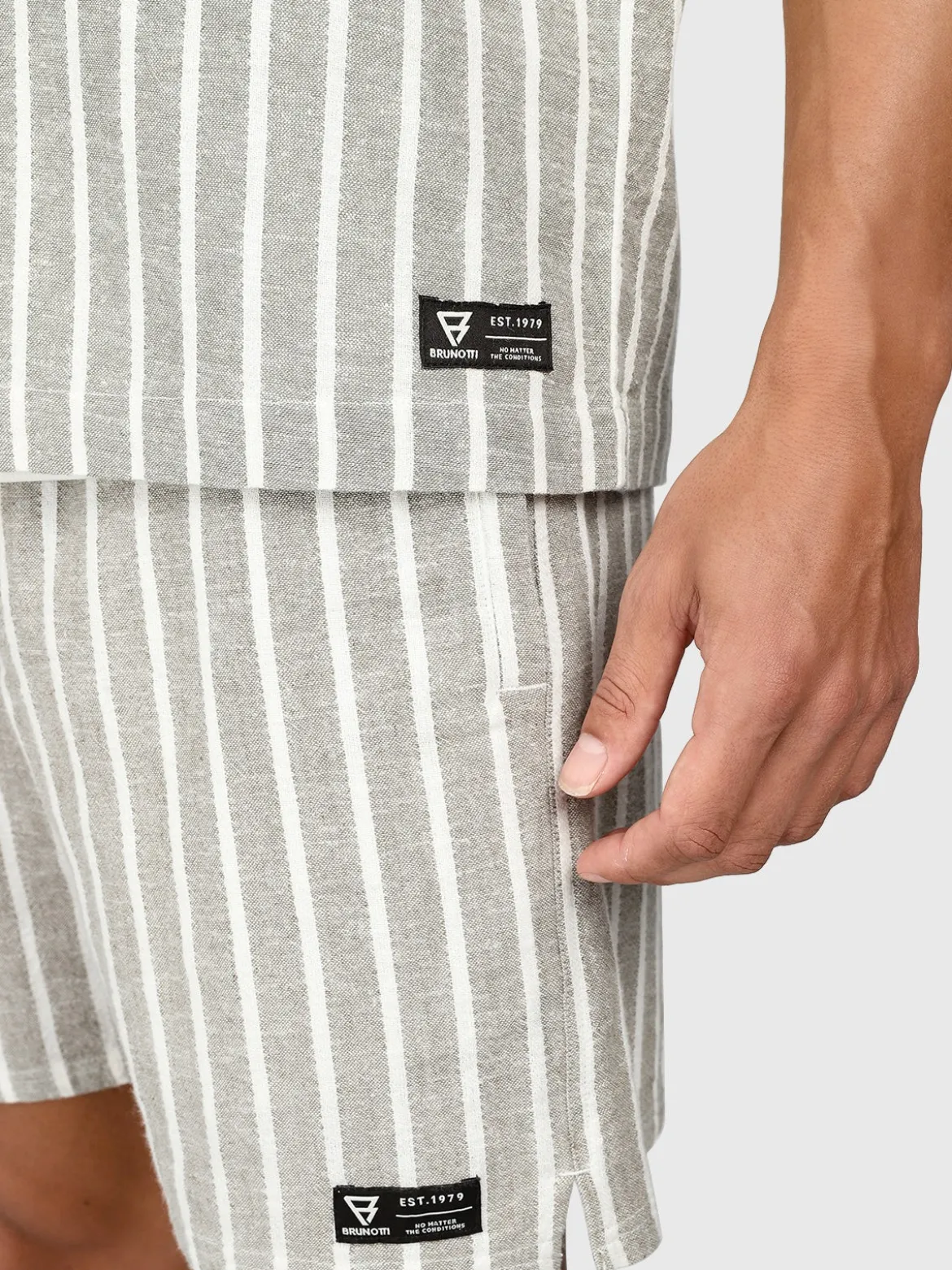 Sanni-stripe Heren Shirt | Snow