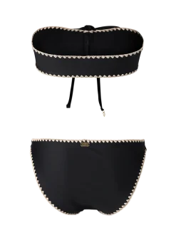 Selaya Dames Bandeau Bikini Set | Black