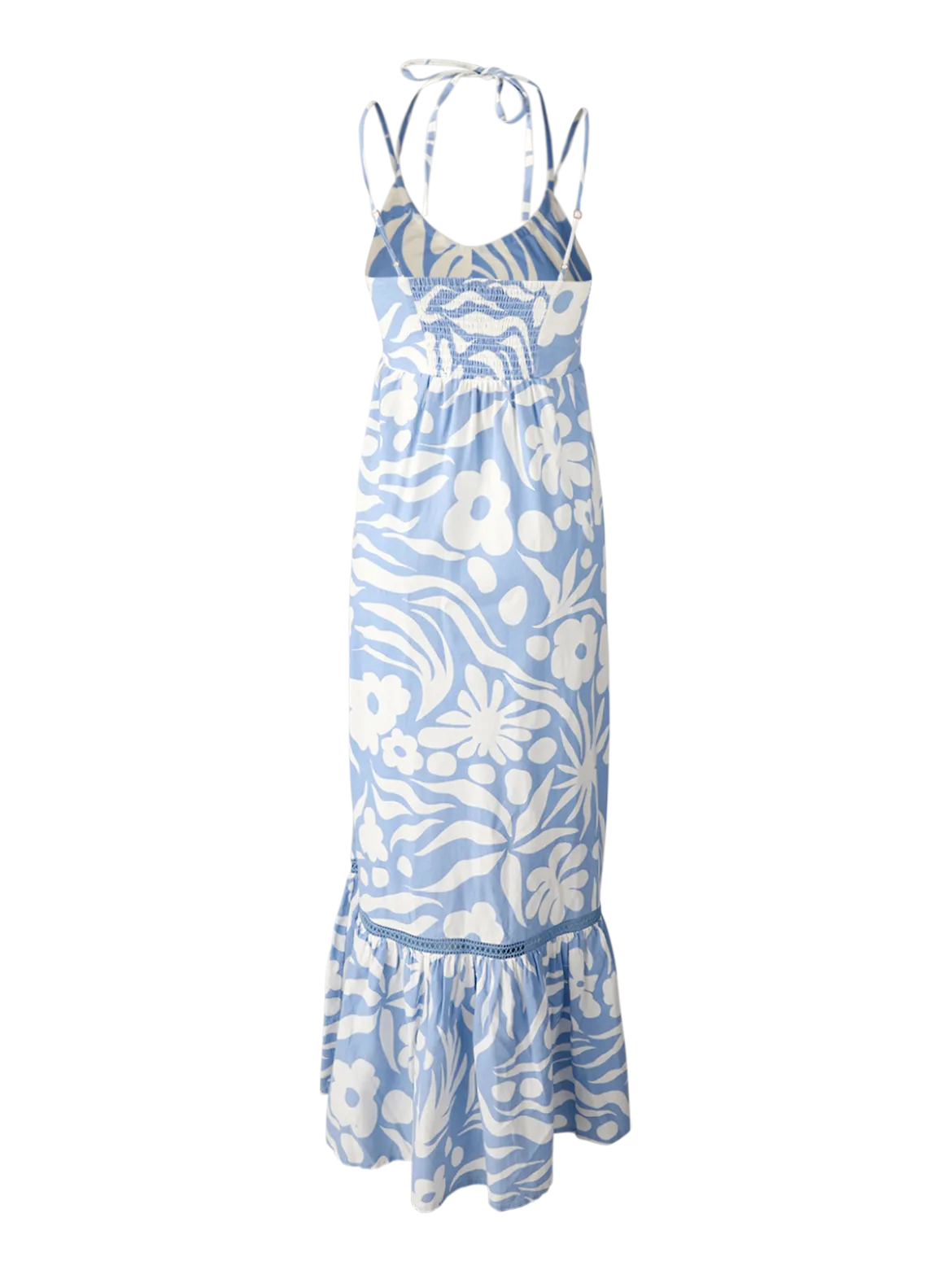 Siena-Floral Swirl Dames Maxi Jurk | Bluebell
