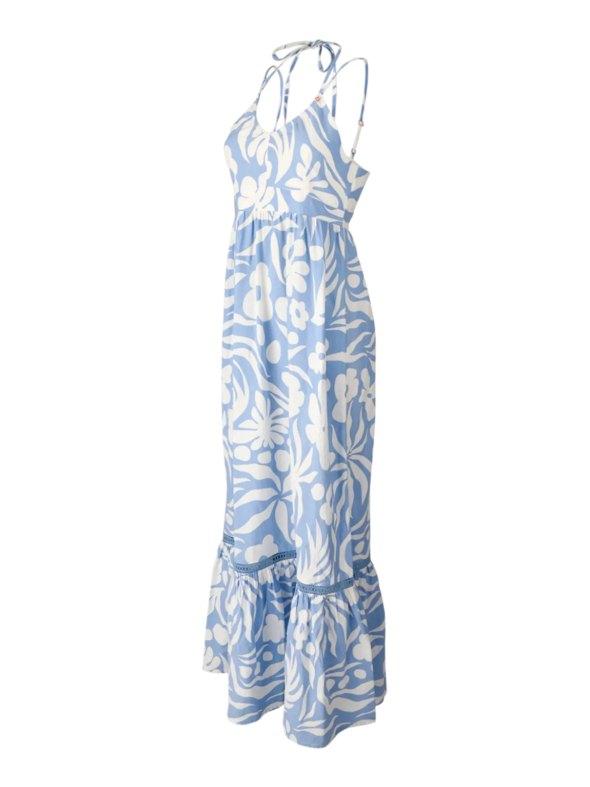 Siena-Floral Swirl Dames Maxi Jurk | Bluebell