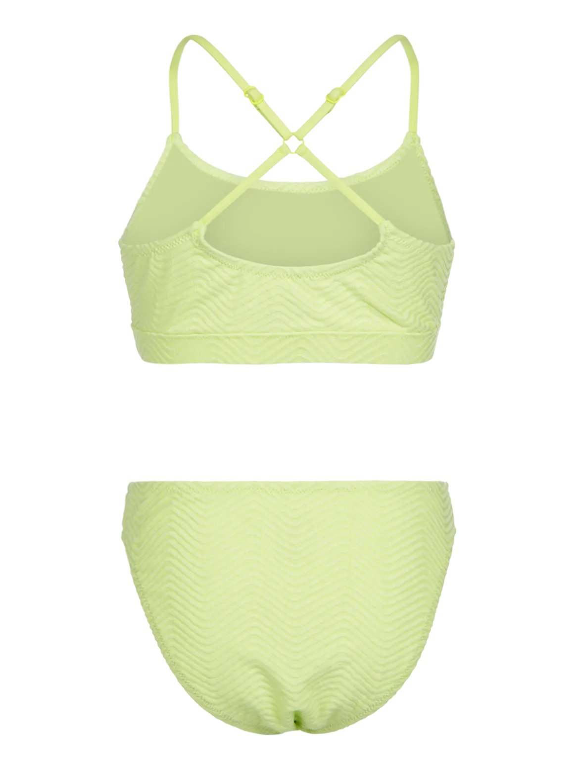 Sofia-Chevron Meisjes Bikini | Daiquiri Green
