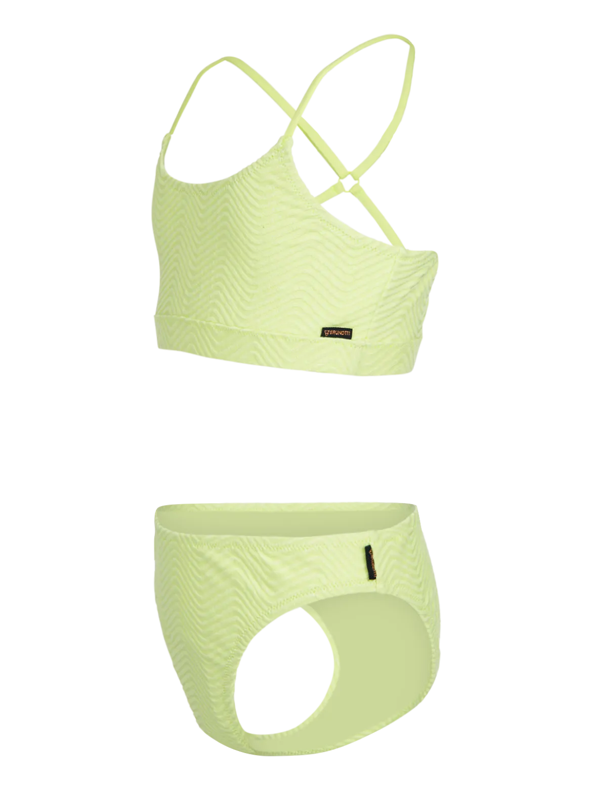 Sofia-Chevron Meisjes Bikini | Daiquiri Green