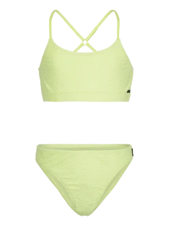 Sofia-Chevron Meisjes Bikini | Daiquiri Green