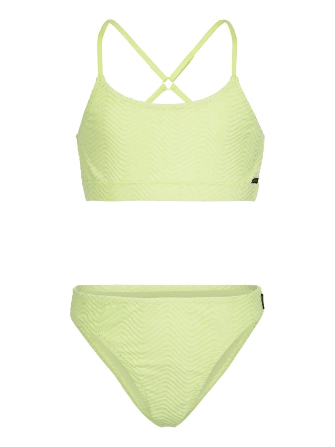 Sofia-Chevron Meisjes Bikini | Daiquiri Green