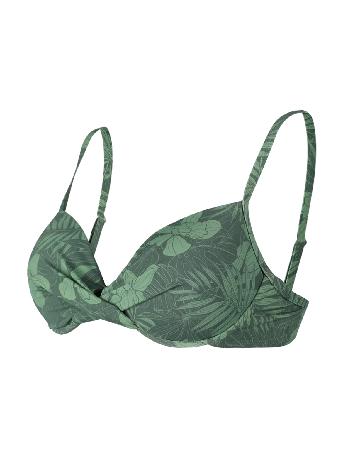 Stefana-Leaf Dames Beugel Bikini Top | Juniper