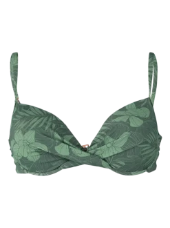 Stefana-Leaf Dames Beugel Bikini Top | Juniper