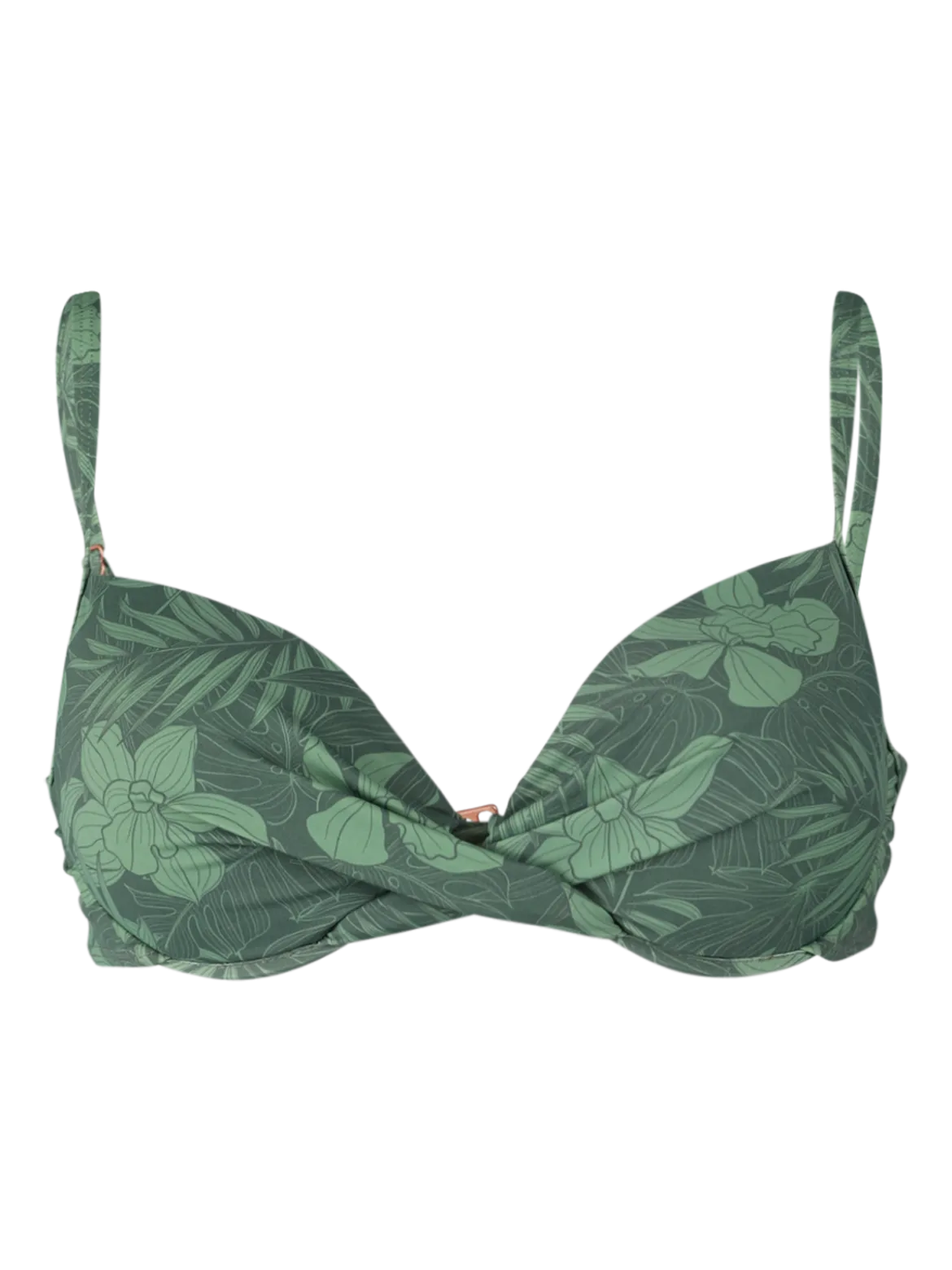 Stefana-Leaf Dames Beugel Bikini Top | Juniper