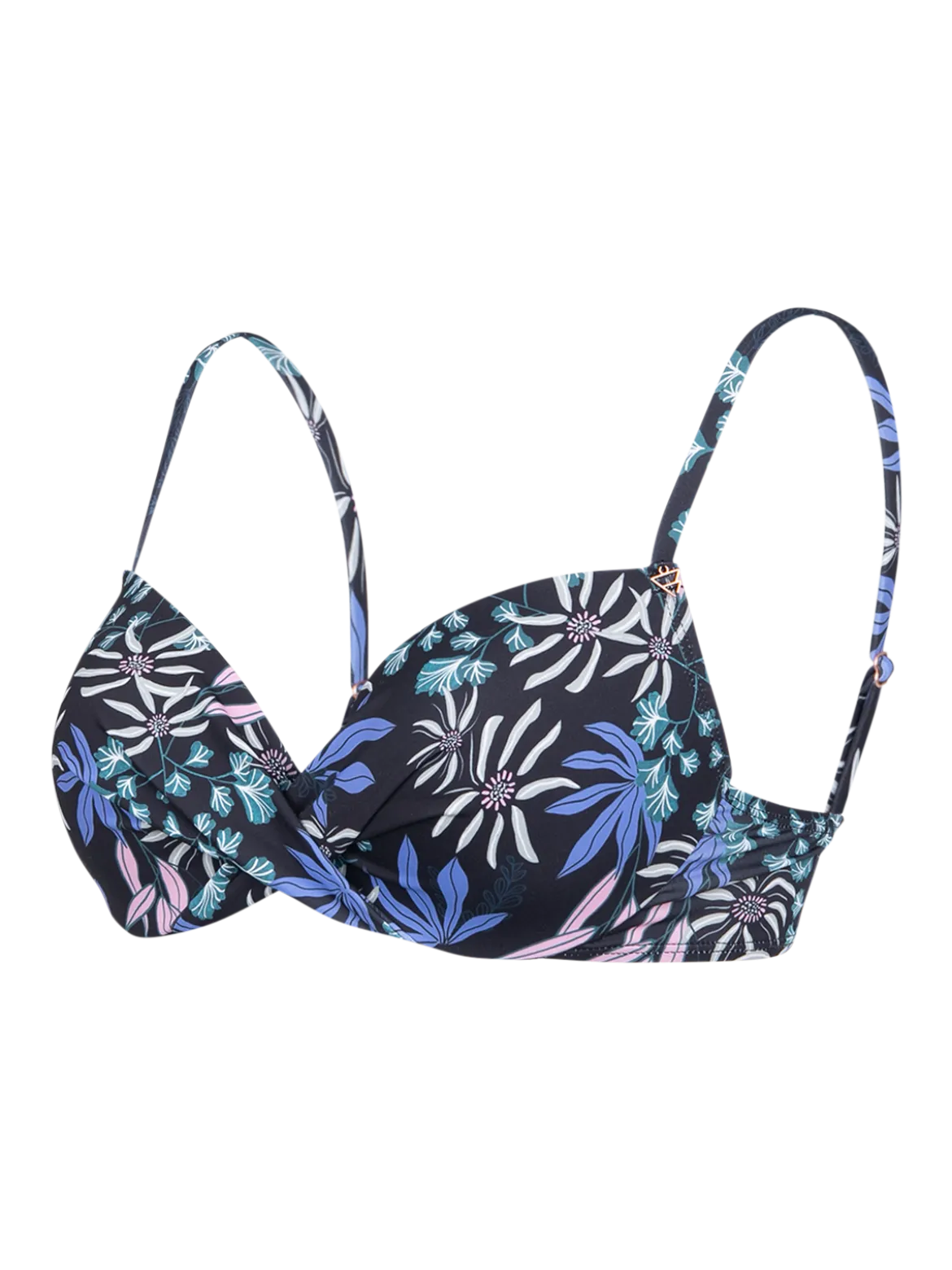 Stefana-Print Dames Bikini Top | Zwart
