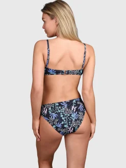 Stefana-Print Dames Bikini Top | Zwart