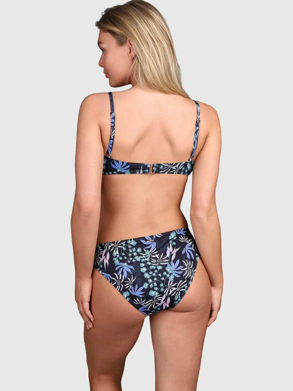 Stefana-Print Dames Bikini Top | Zwart