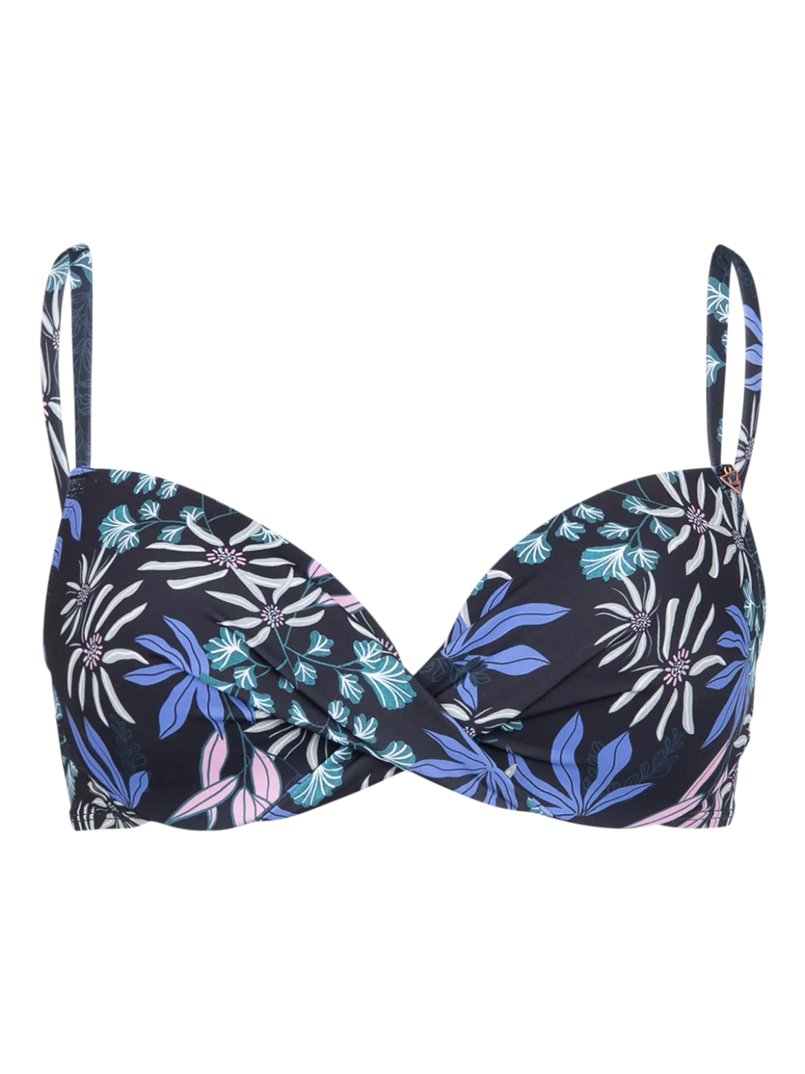 Stefana-Print Dames Bikini Top | Zwart