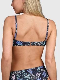 Stefana-Print Dames Bikini Top | Zwart
