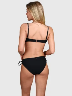 Stefana-Rib Dames Bikini Top | Zwart
