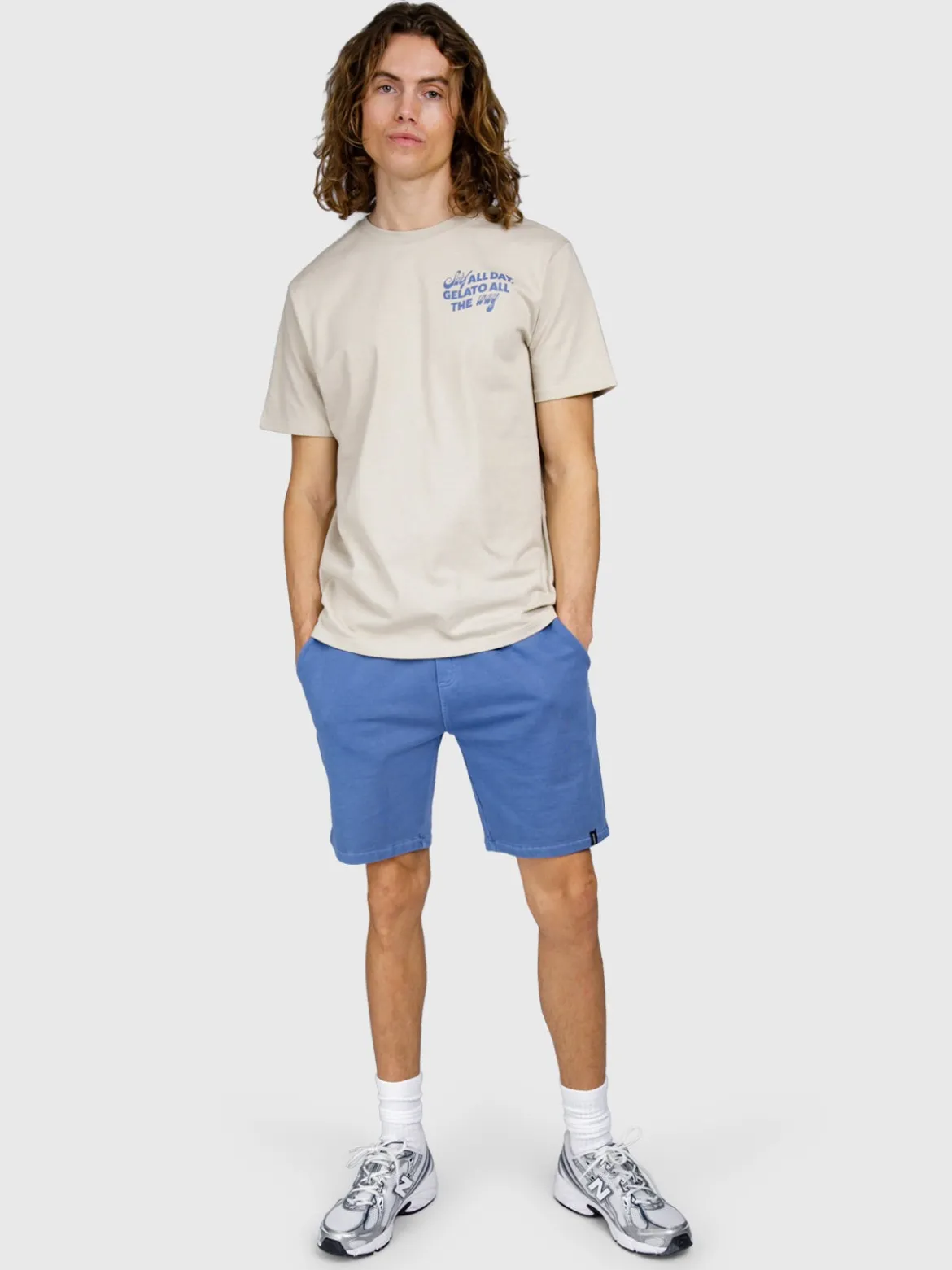 Stortes Heren Sweat Short | Grayblue
