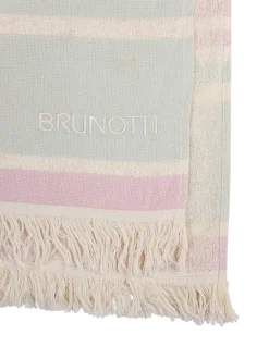 Stripey Uni Strand Laken | Aqua Grey