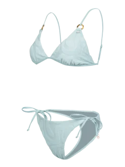 Sunanda-Jacquard Dames Bikini | Aqua Grey