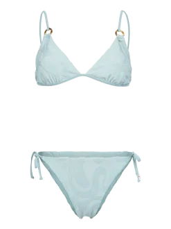 Sunanda-Jacquard Dames Bikini | Aqua Grey