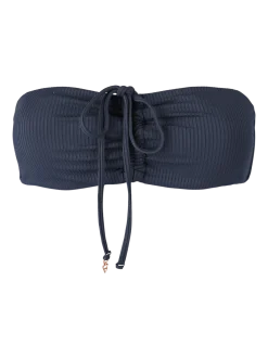 Suus-Rib Dames Bikini Bandeau Top | Indigo Blue