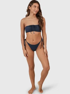 Suus-Rib Dames Bikini Bandeau Top | Indigo Blue