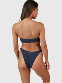 Suus-Rib Dames Bikini Bandeau Top | Indigo Blue