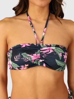Suus-Tropicana Dames Bandeau Bikini Top | Indigo Blue