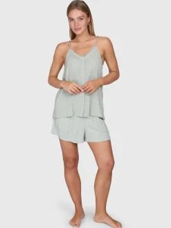 Tanyeal Dames Top | Aqua Grey
