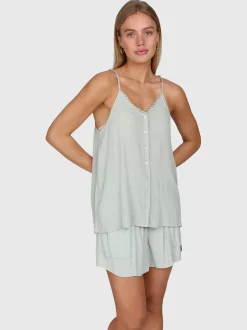 Tanyeal Dames Top | Aqua Grey