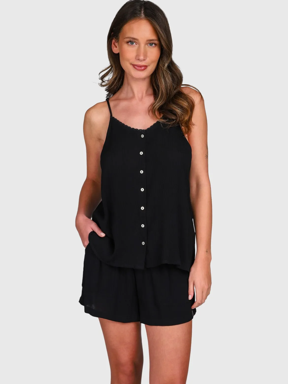 Tanyeal Dames Top | Zwart