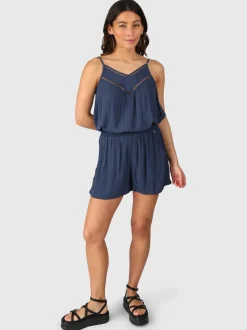 Tanye Dames Top | Indigo Blue