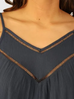 Tanye Dames Top | Indigo Blue