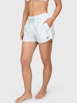 Toluca-Print Dames Zwem Shorts | Aqua Grey