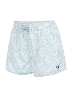 Toluca-Print Dames Zwem Shorts | Aqua Grey