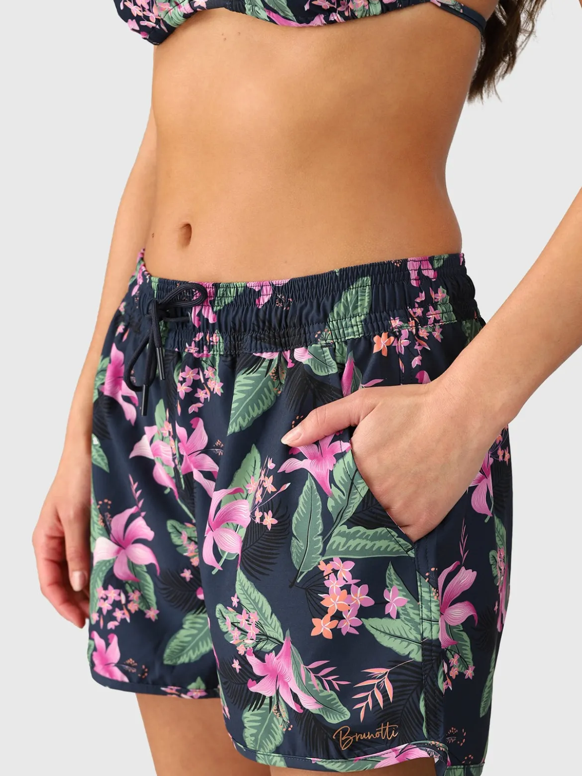 Toluca-Tropicana Dames Zwemshort | Indigo Blue