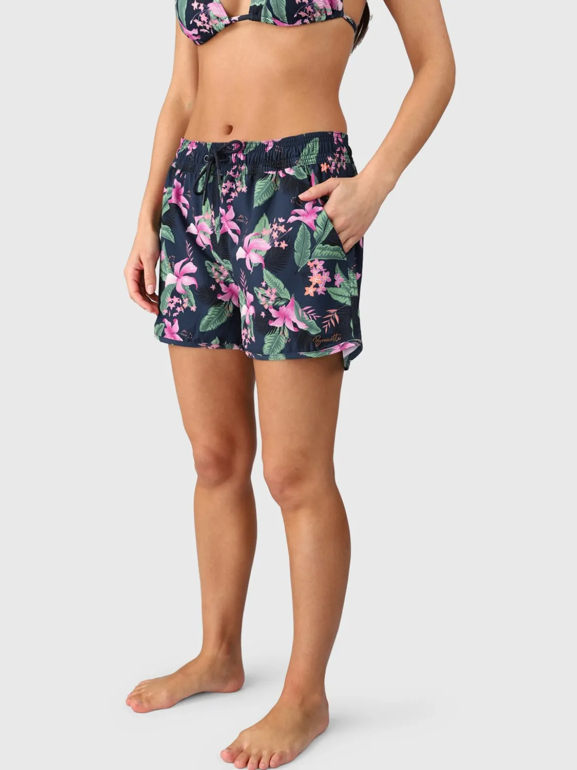 Toluca-Tropicana Dames Zwemshort | Indigo Blue
