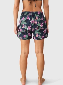Toluca-Tropicana Dames Zwemshort | Indigo Blue