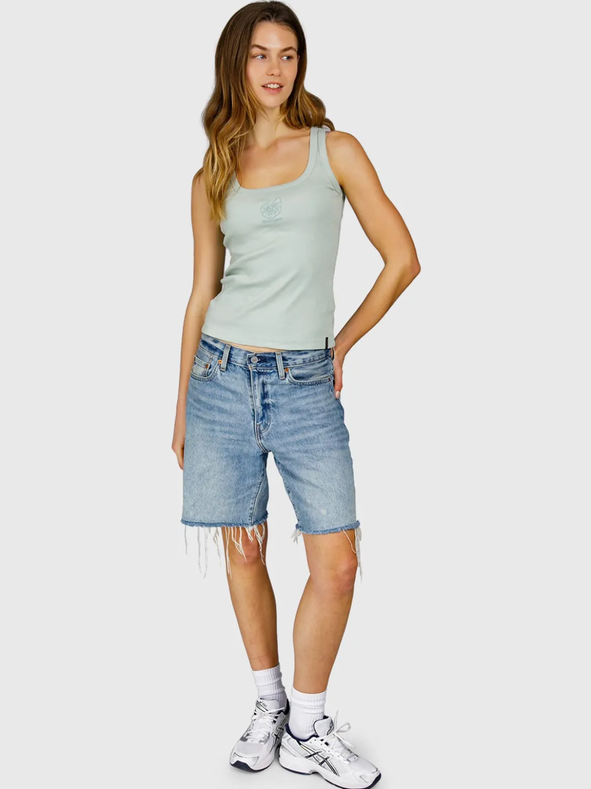 Toppira Dames Top | Aqua Grey