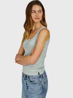 Toppira Dames Top | Aqua Grey
