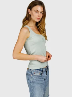 Toppira Dames Top | Aqua Grey