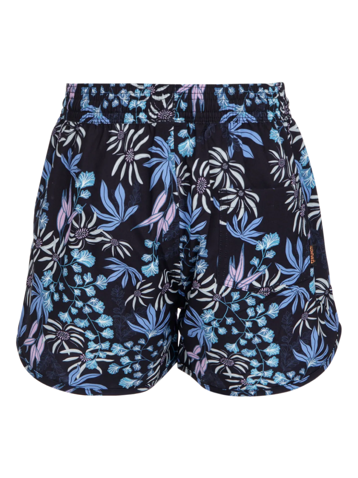 Tulya-Print Meiden Zwem Shorts | Zwart