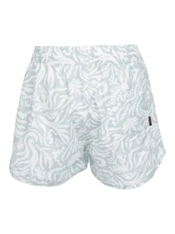 Tulya-Print Meiden Zwem Shorts | Aqua Grey