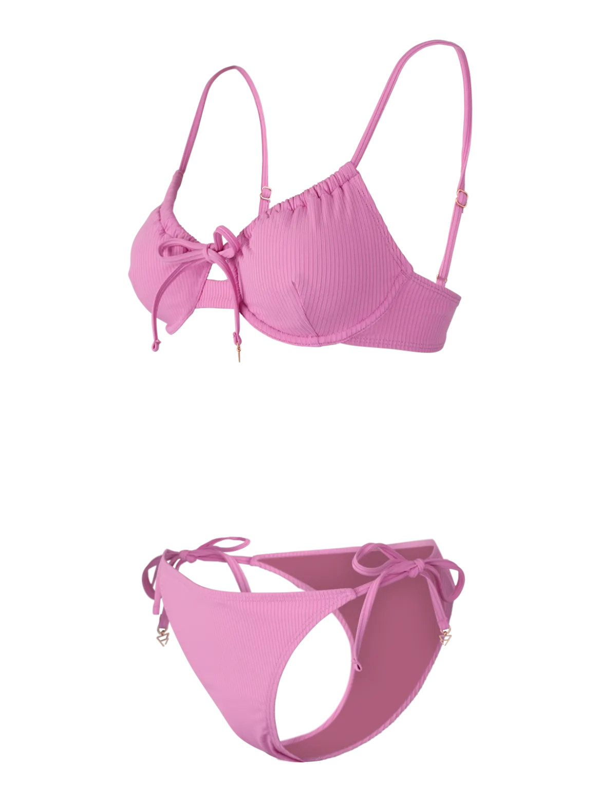 Tutaire-Rib Dames Beugel Bikini Set | Violet