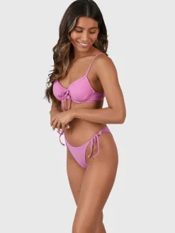 Tutaire-Rib Dames Beugel Bikini Set | Violet
