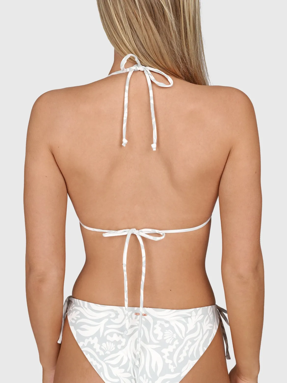 Vivienne-Print Dames Bikini | Aqua Grey